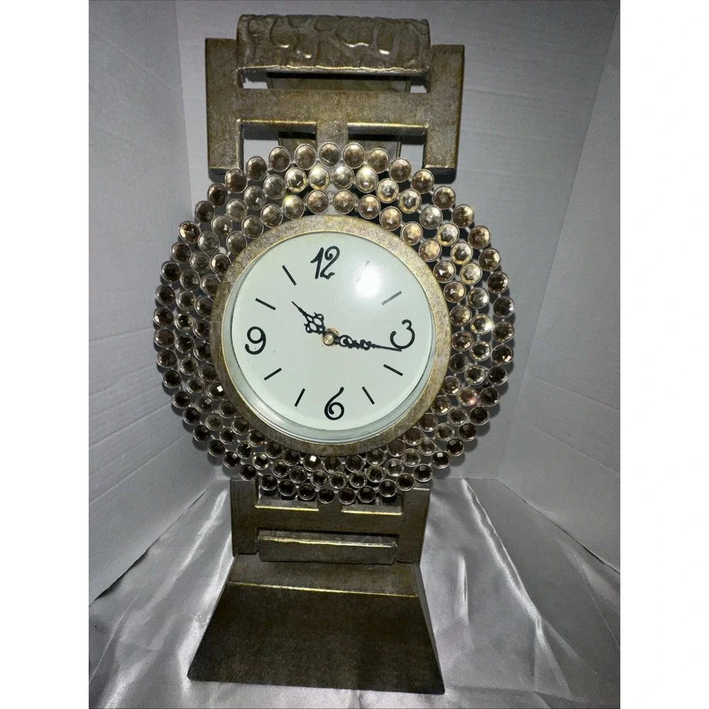 Pier 1 Clock Watch Table Top Bling Vintage Pier One Imports Gorgeous